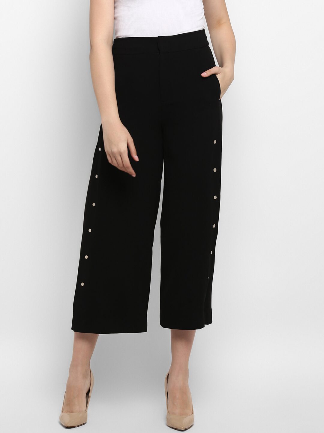 

Mode by Red Tape Women Black Regular fit Cullotes