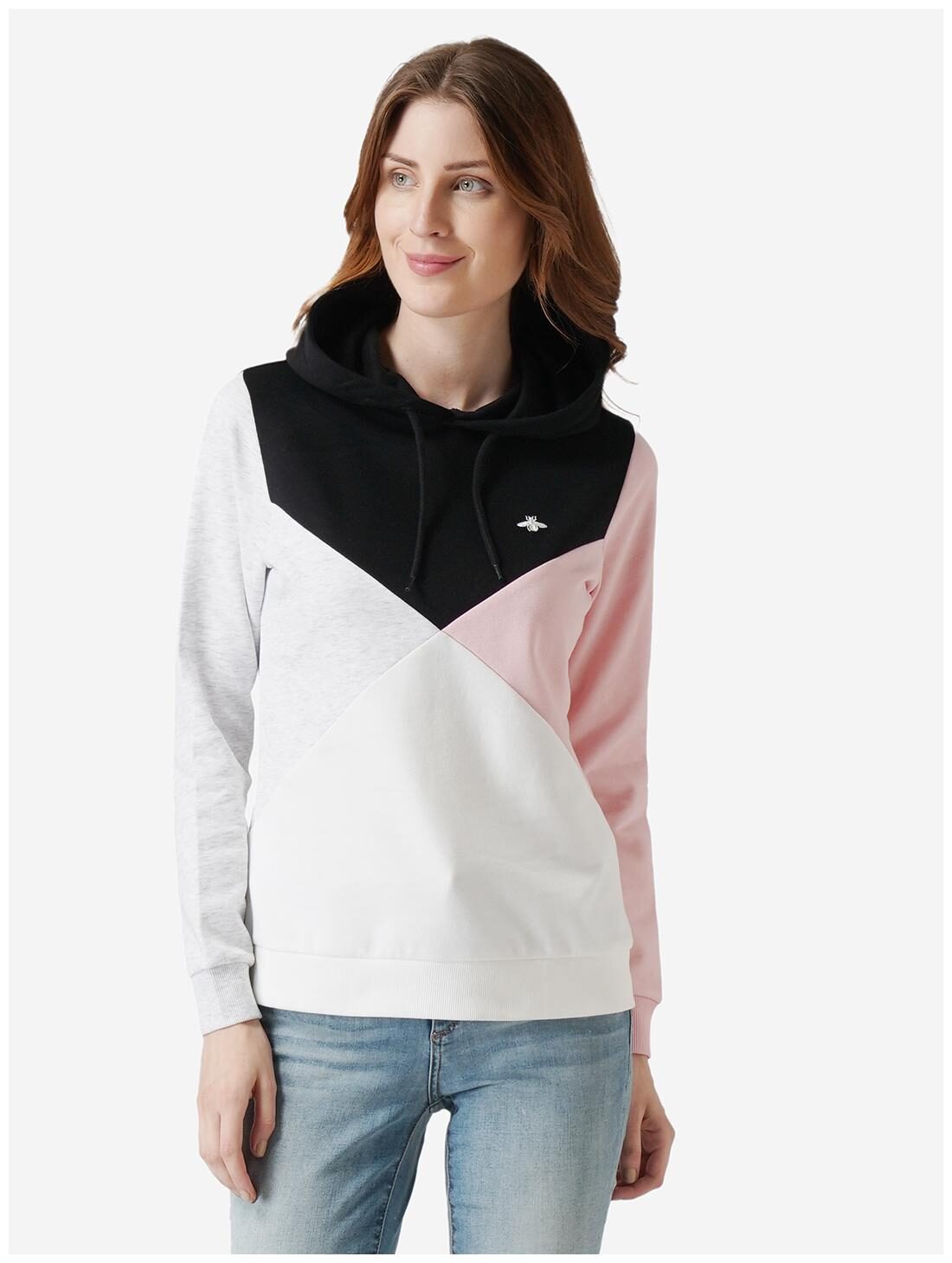 

Mode by Red Tape Women Colourblocked Hoodie - Multi