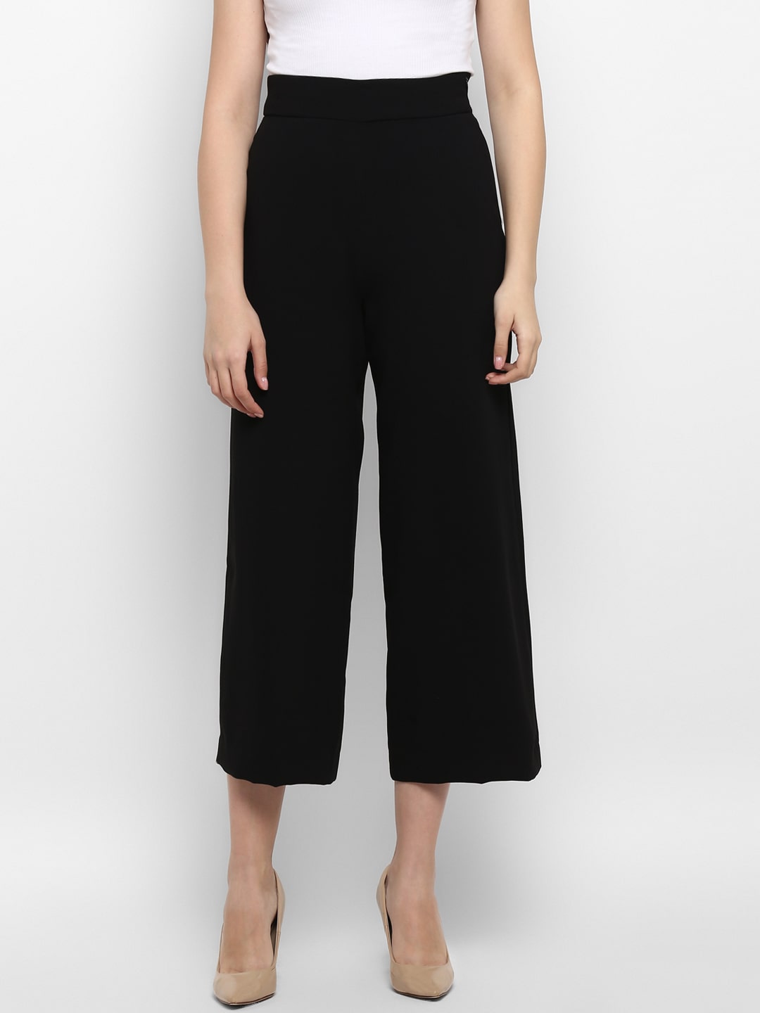 

Mode by Red Tape Women Black Regular fit Cullotes