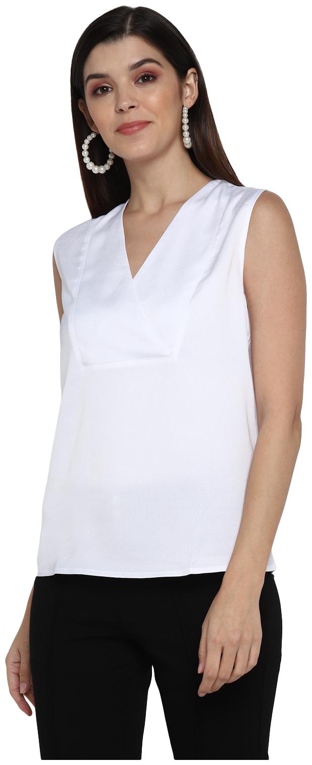 

Mode by Red Tape Women Solid Regular top - White