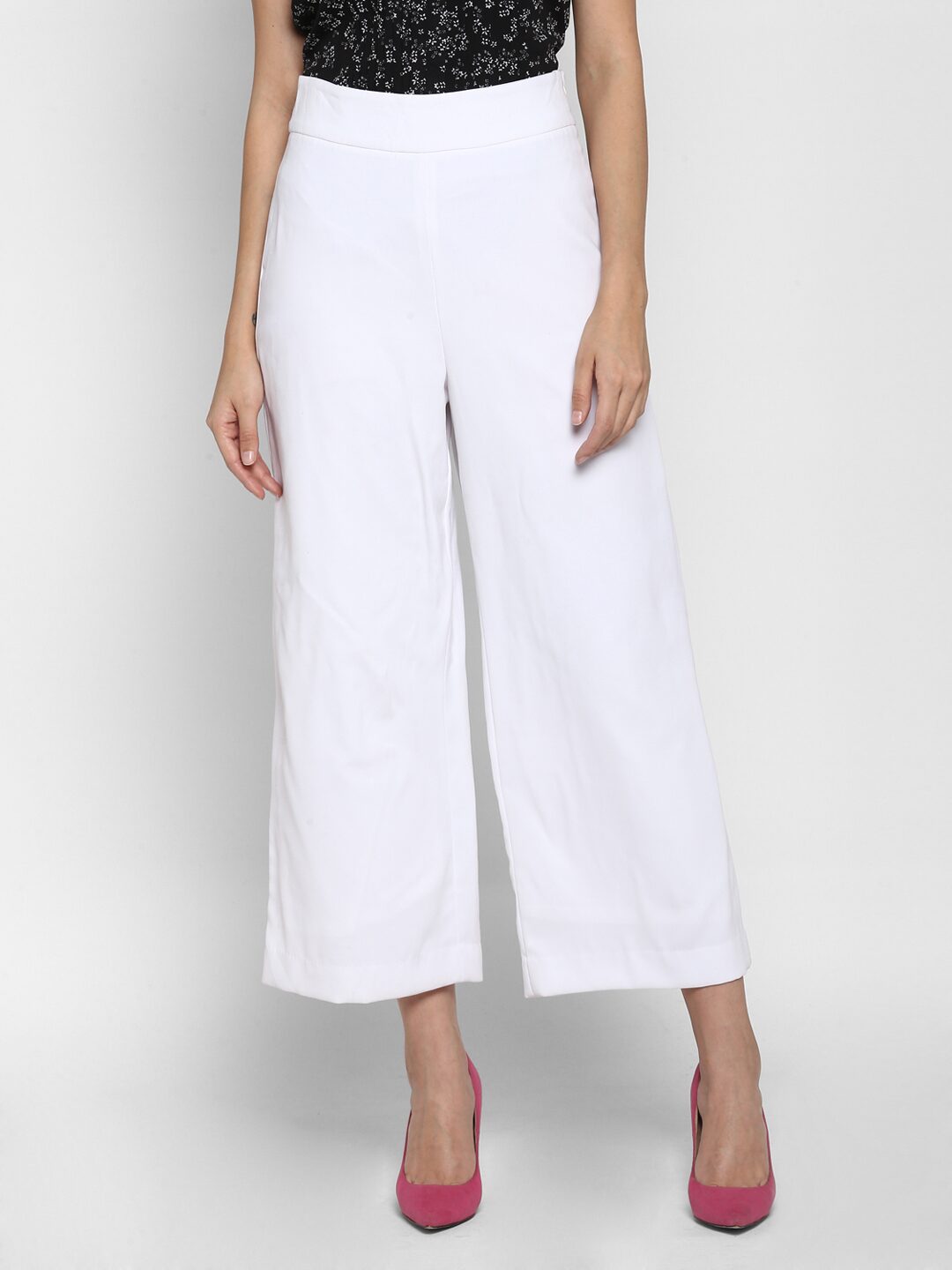 

Mode by Red Tape Women White Straight fit Cullotes