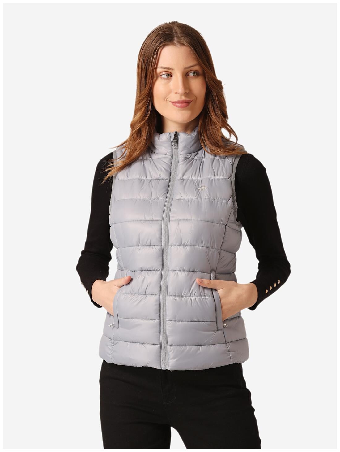 

Mode by Red Tape Women Solid Bomber Jacket - Grey
