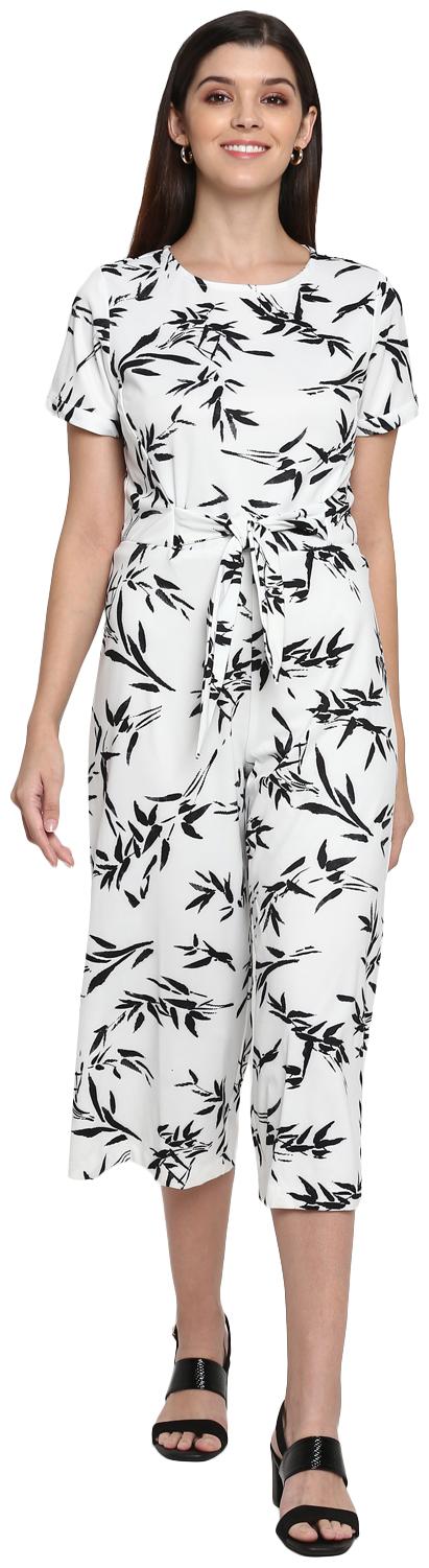 

Mode by Red Tape Printed Jumpsuit - White