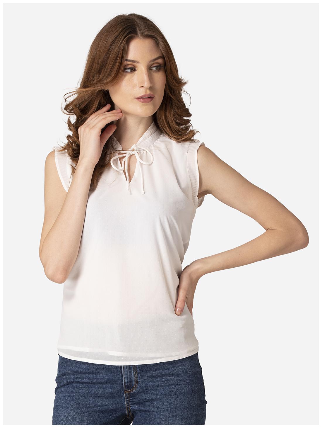 

Mode by Red Tape Women Solid Regular top - White