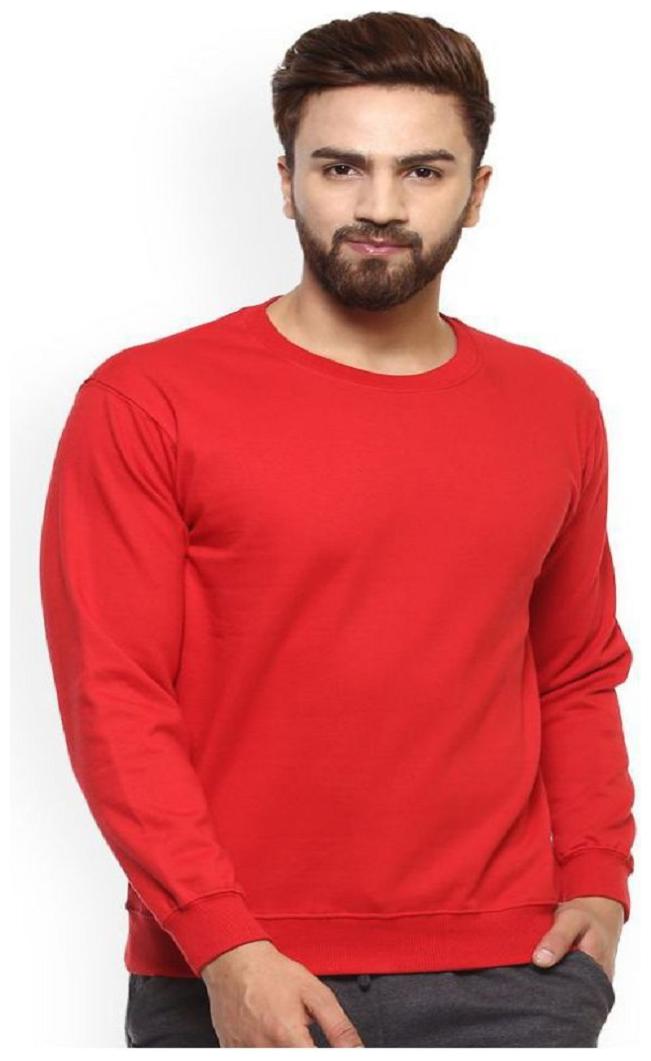 

Modestella Men Red Round neck Sweatshirt