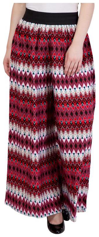 

Modish Vogue Red White Aztec Printed Palazzo