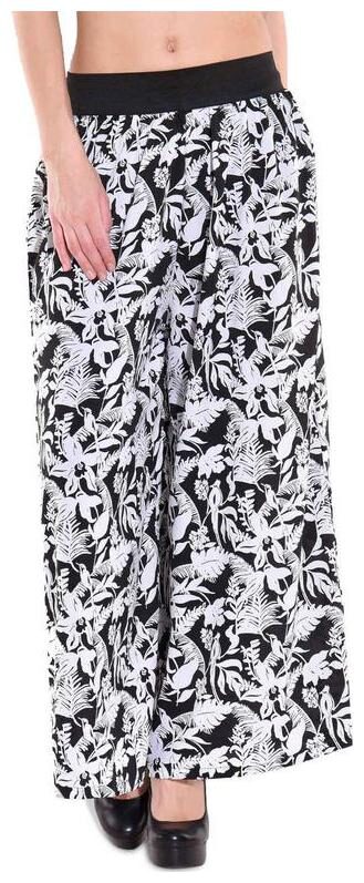 

Modish Vogue Printed Black and White Floral Print Palazzo