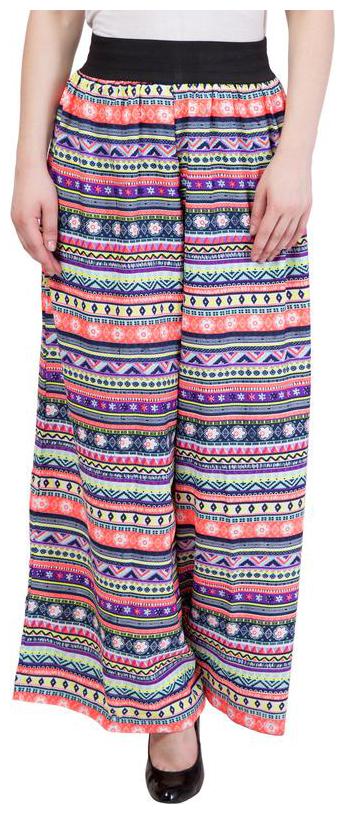 

Modish Vogue Blue White Stripped Print Palazzo