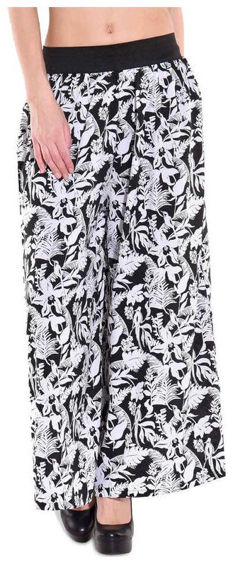 

Modish Vogue Printed Black and White Floral Print Palazzo