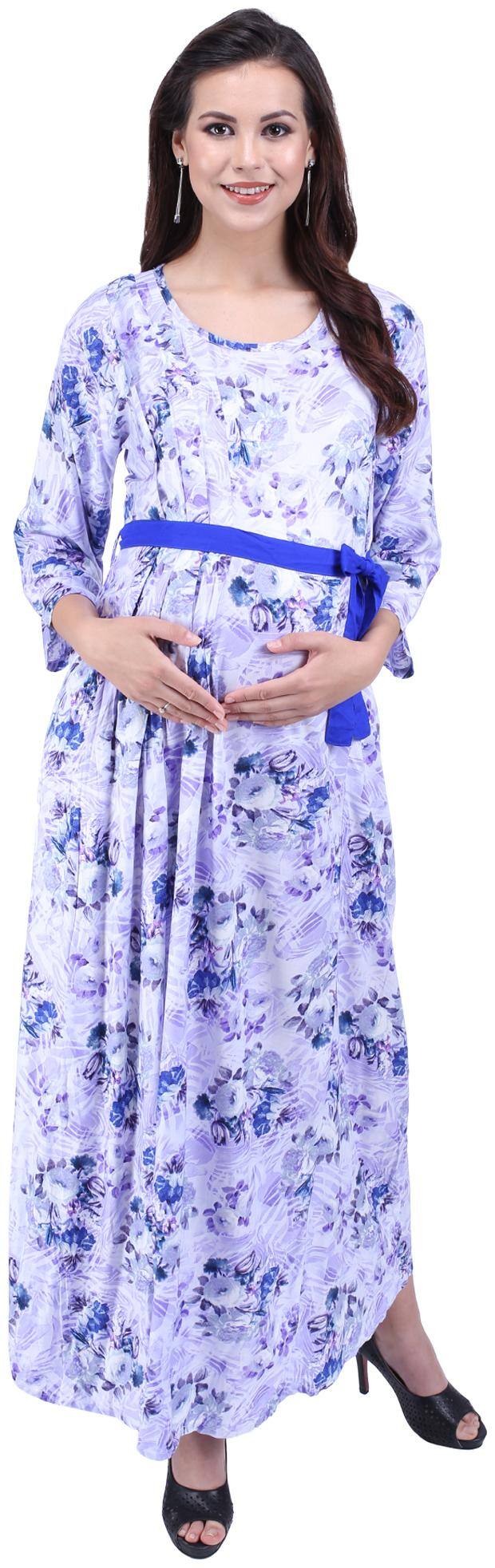 Momtobe Women Maternity Kurta - Purple L
