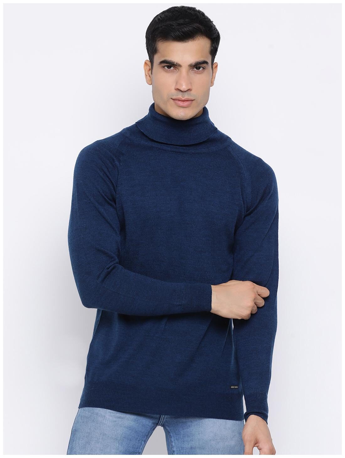 

Monte Carlo Men Blue High neck Pullover