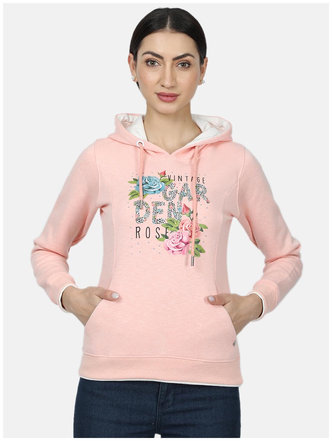 

Monte Carlo Women Printed Sweatshirt - Peach
