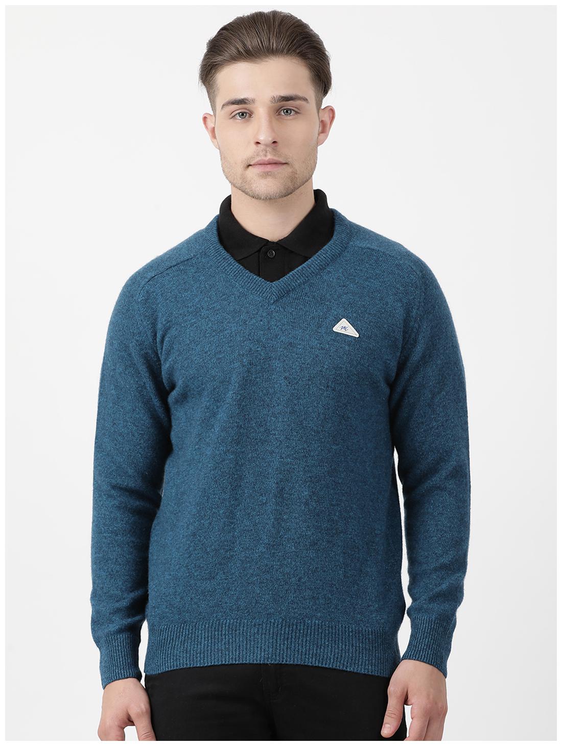 

Monte Carlo Men Blue V neck Pullover