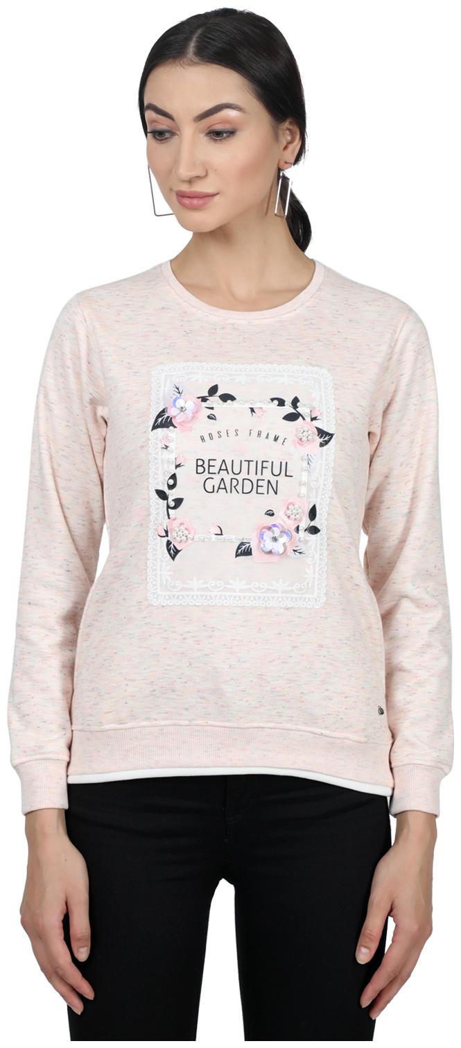 

Monte Carlo Women Printed Sweatshirt - Peach