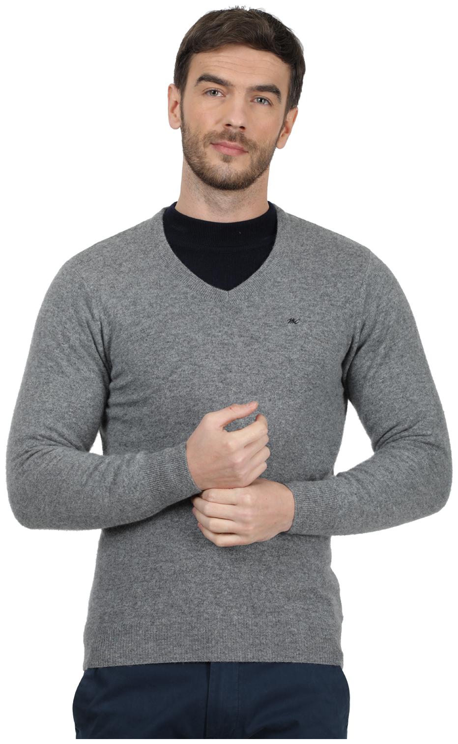 

Monte Carlo Men Grey V neck Pullover