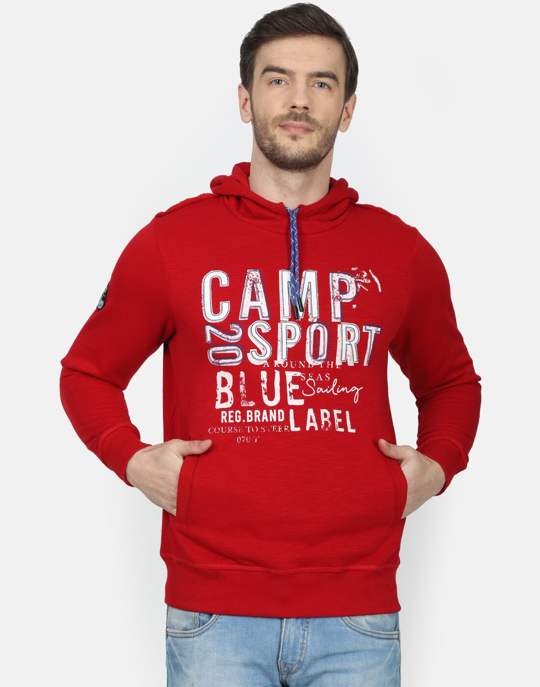 

Monte Carlo Men Red Hooded Sweatshirt