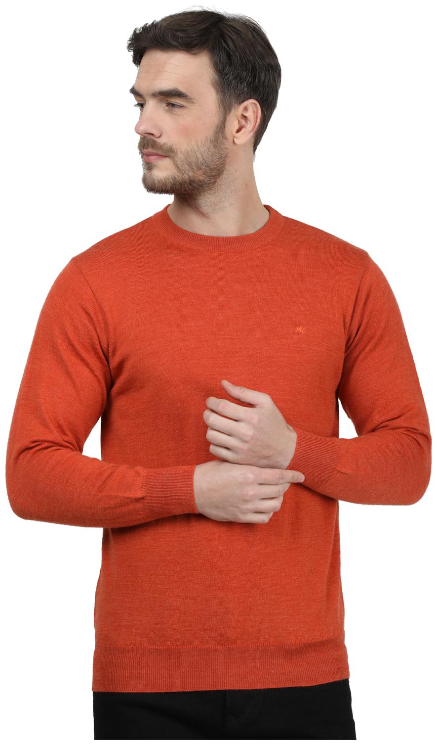

Monte Carlo Men Orange Round neck Pullover