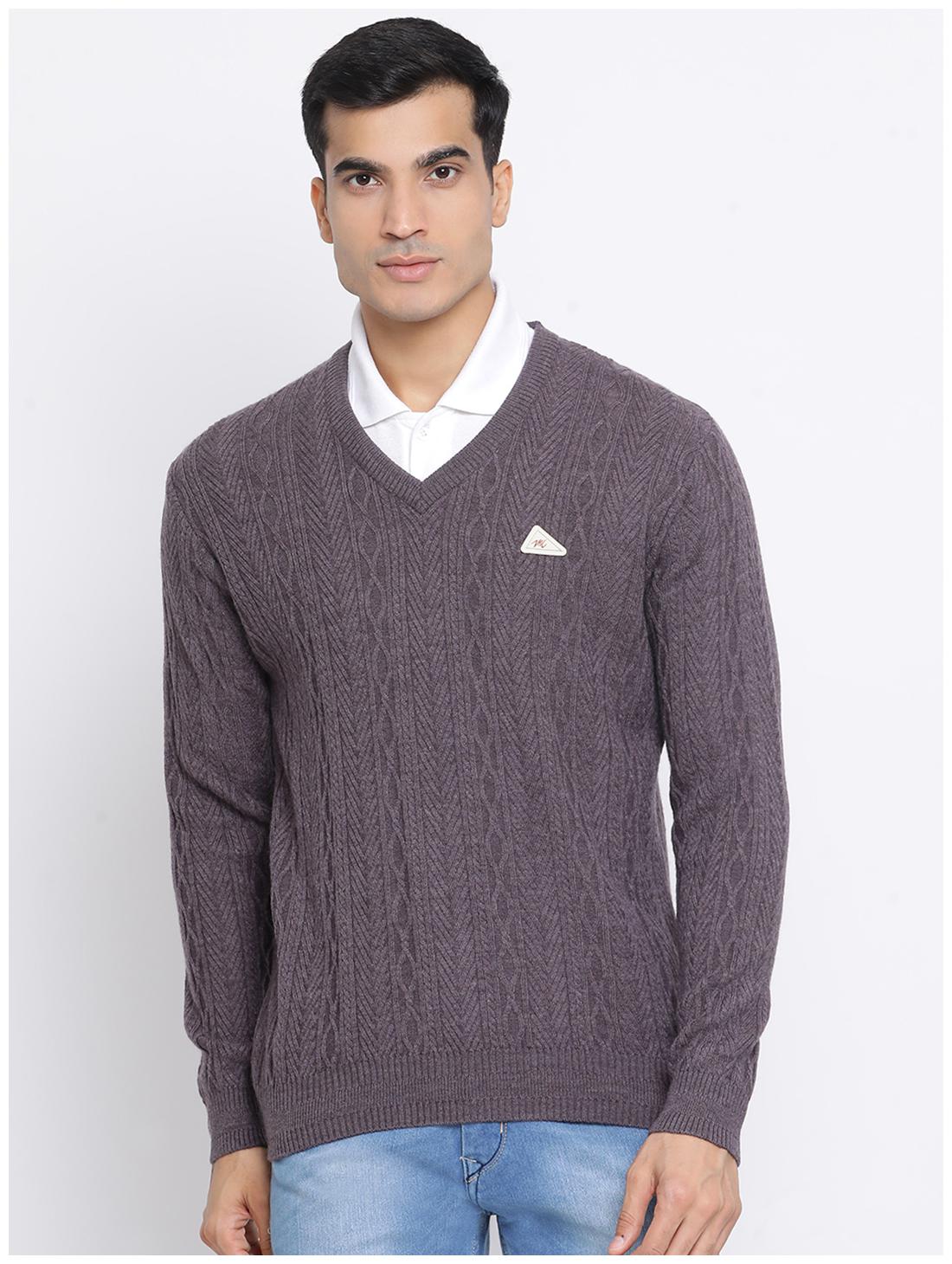 

Monte Carlo Men Grey V neck Pullover
