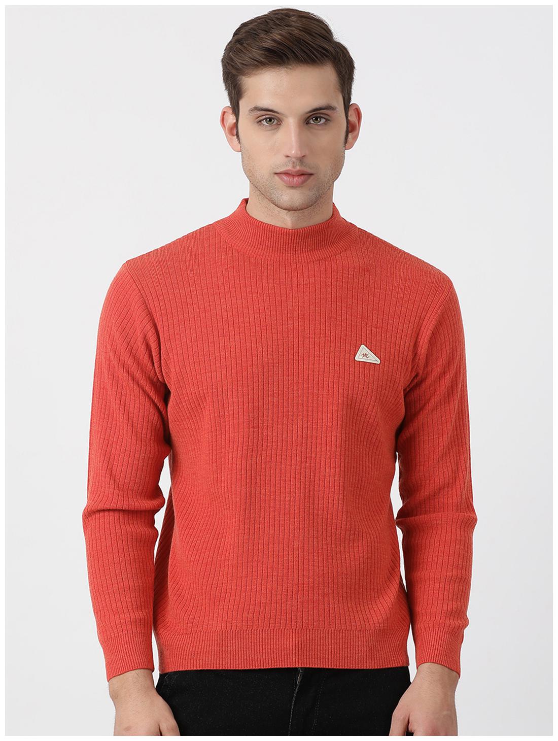 

Monte Carlo Men Orange Turtle neck Pullover