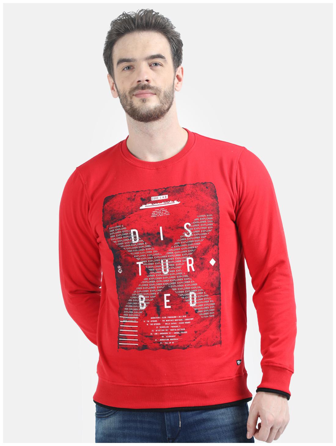 

Monte Carlo Men Red Round neck Sweatshirt
