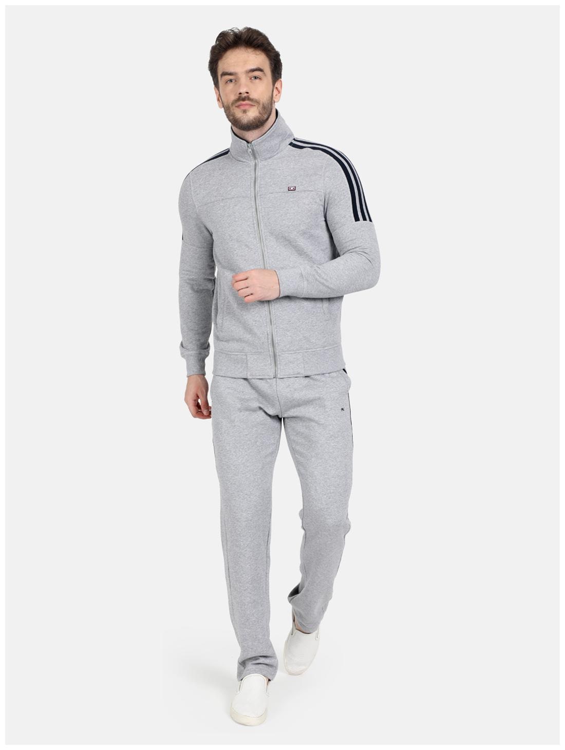 

Monte Carlo Men Grey Solid Regular Fit Track Suit