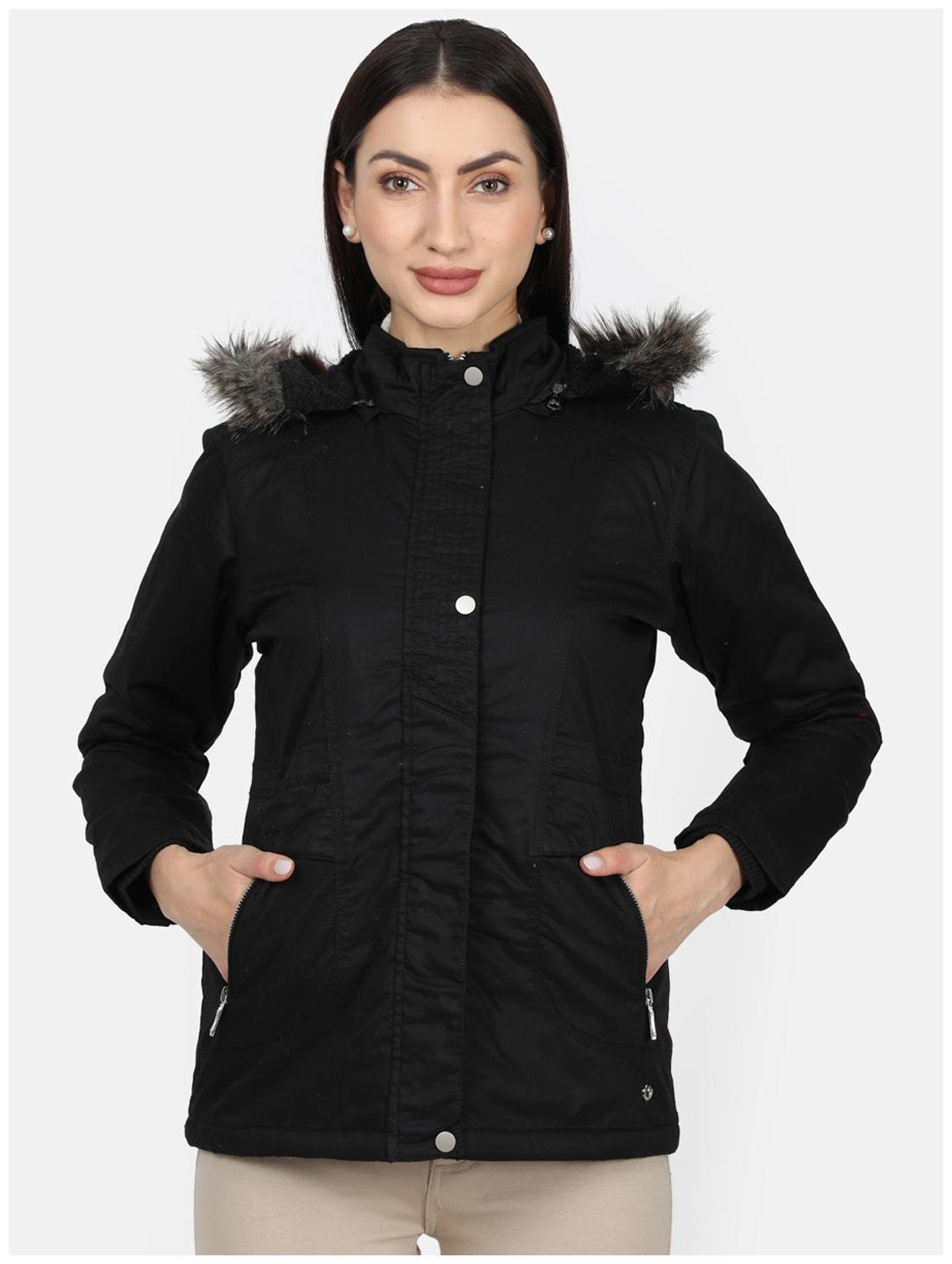 

Monte Carlo Women Solid Regular Jacket - Black