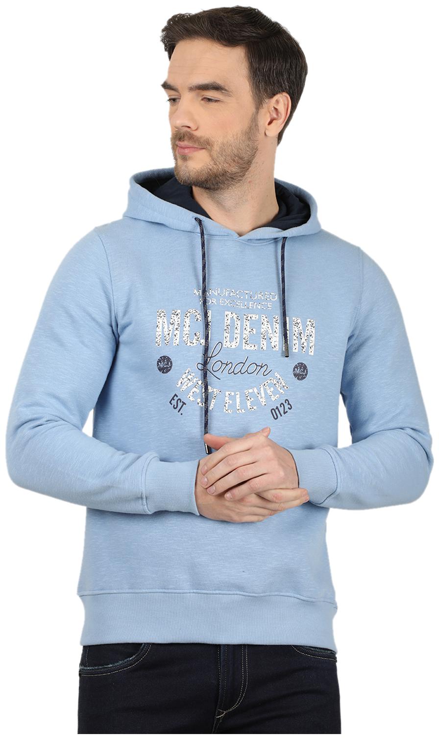 

Monte Carlo Men Blue Hooded Hoodie