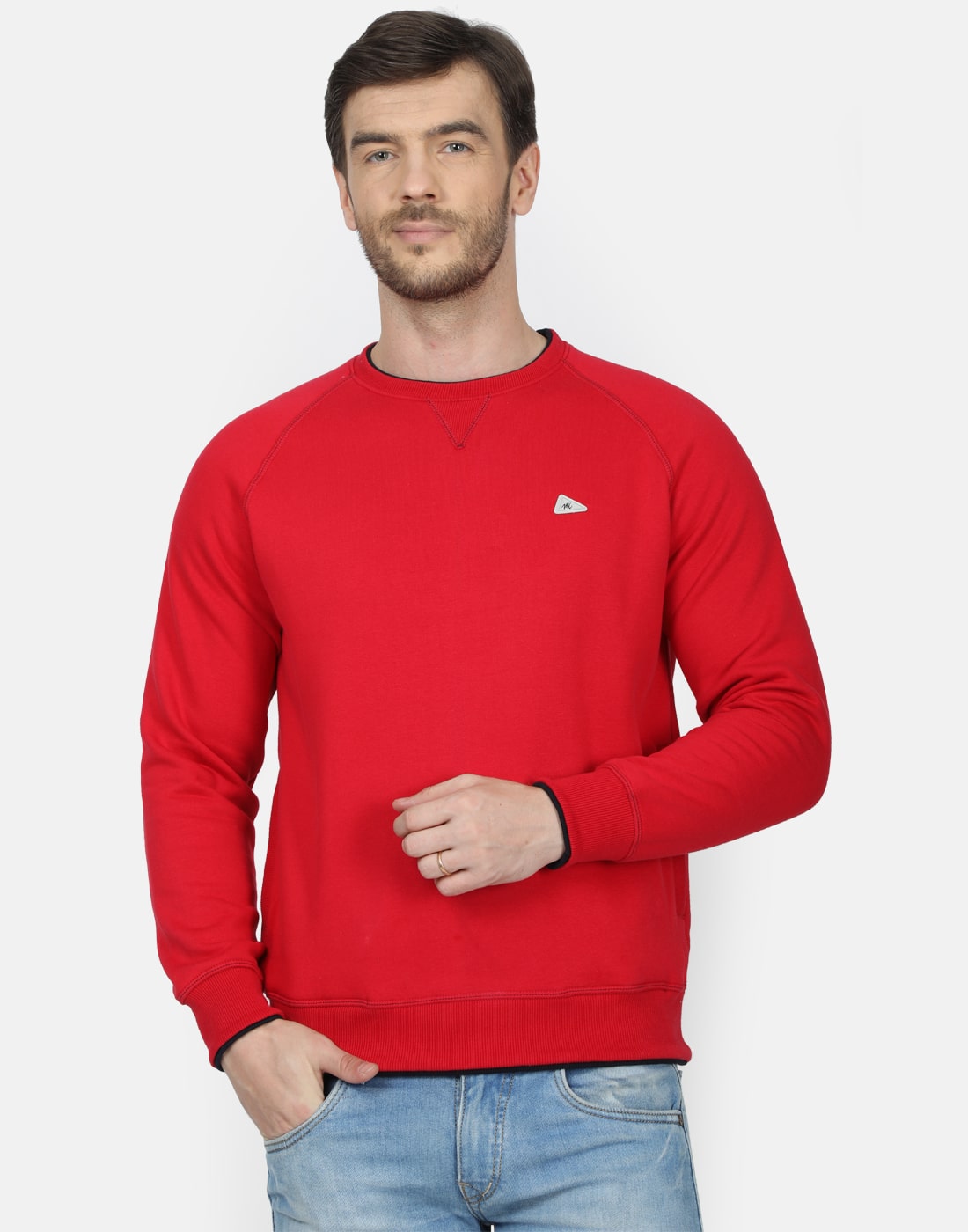 

Monte Carlo Men Red Round neck Sweatshirt