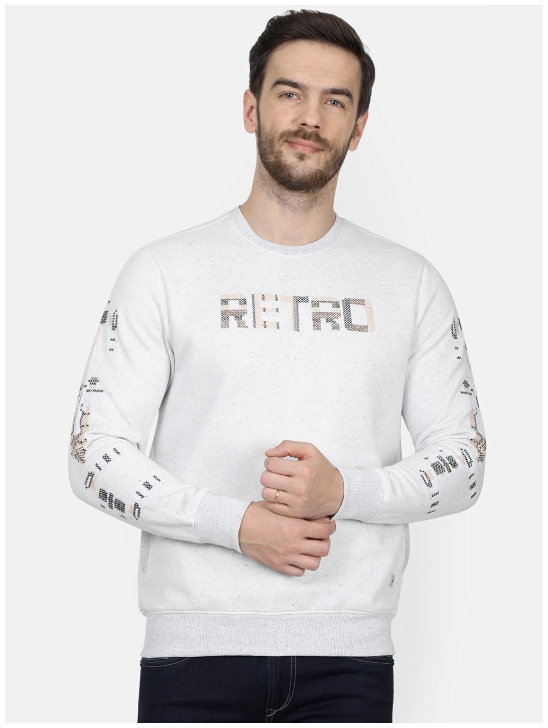 

Monte Carlo Men Grey Round neck Sweatshirt