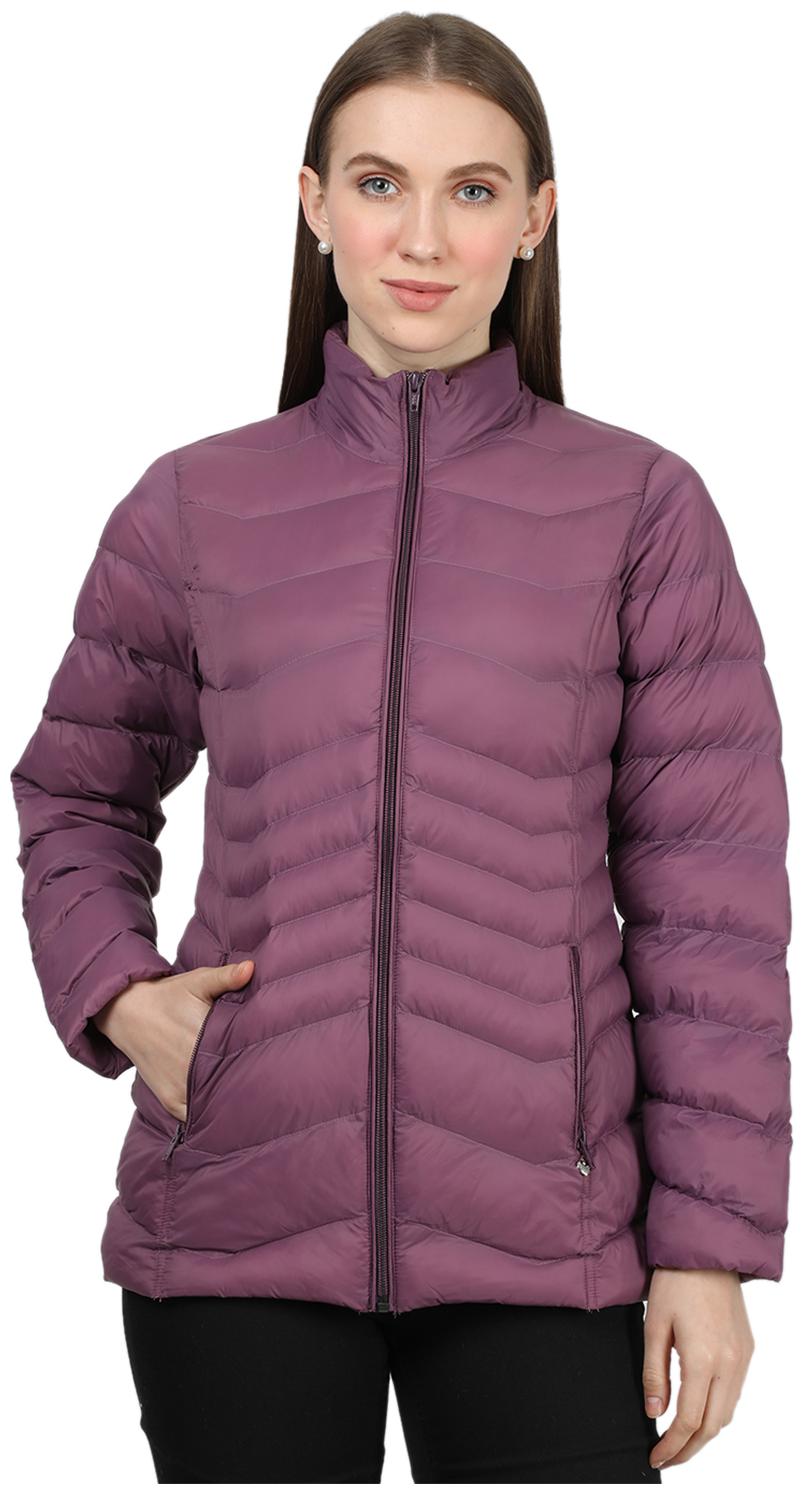 

Monte Carlo Women Solid Bomber Jacket - Purple