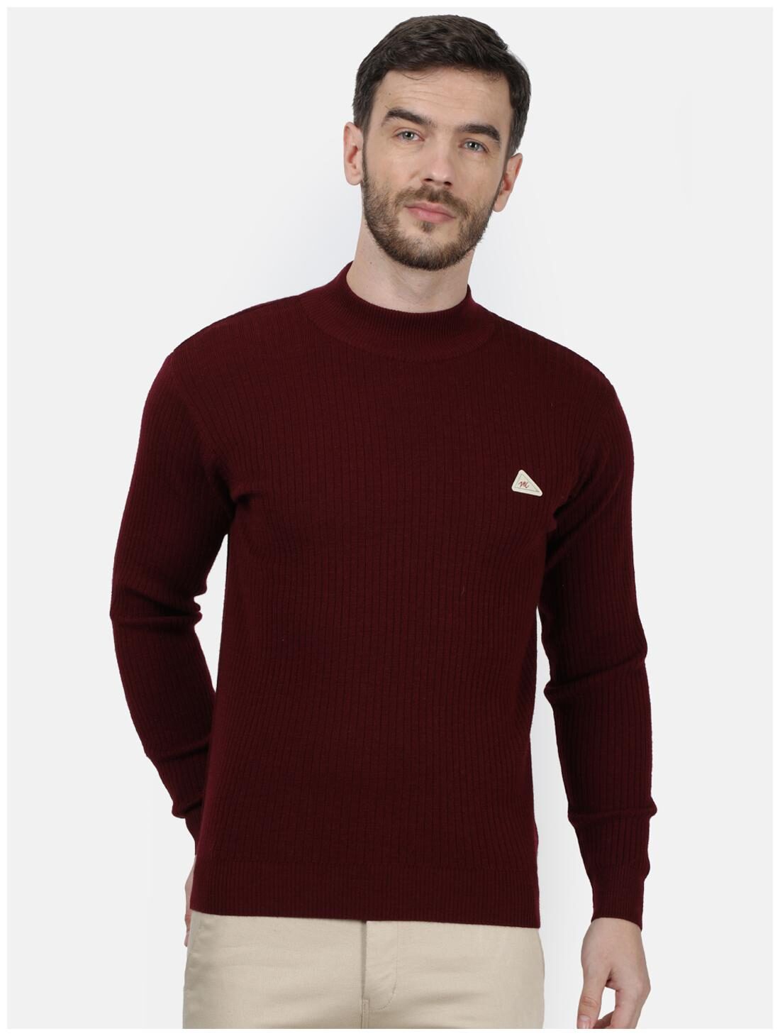 

Monte Carlo Men Maroon Turtle neck Pullover