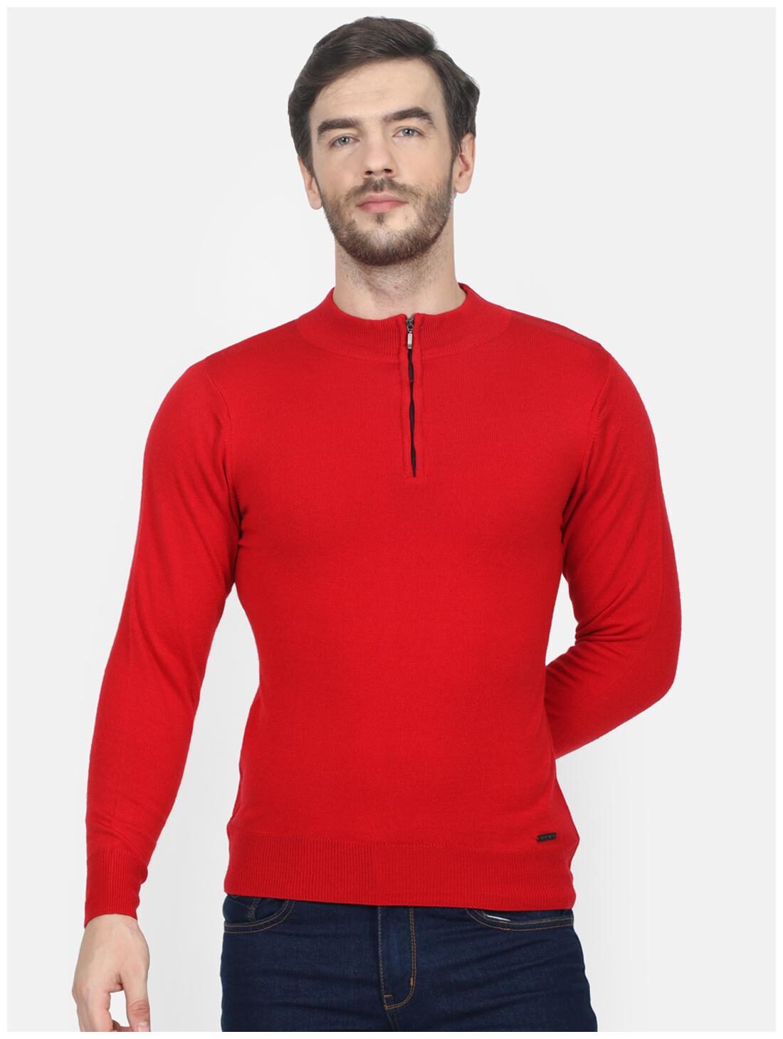 

Monte Carlo Men Red Turtle neck Pullover