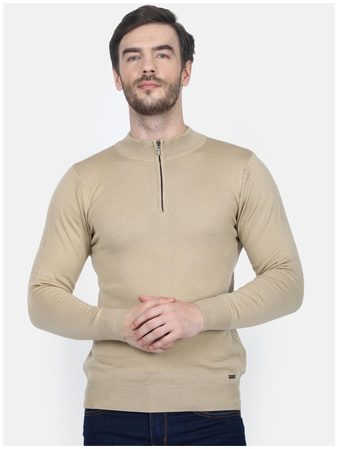 

Monte Carlo Men Beige Turtle neck Pullover