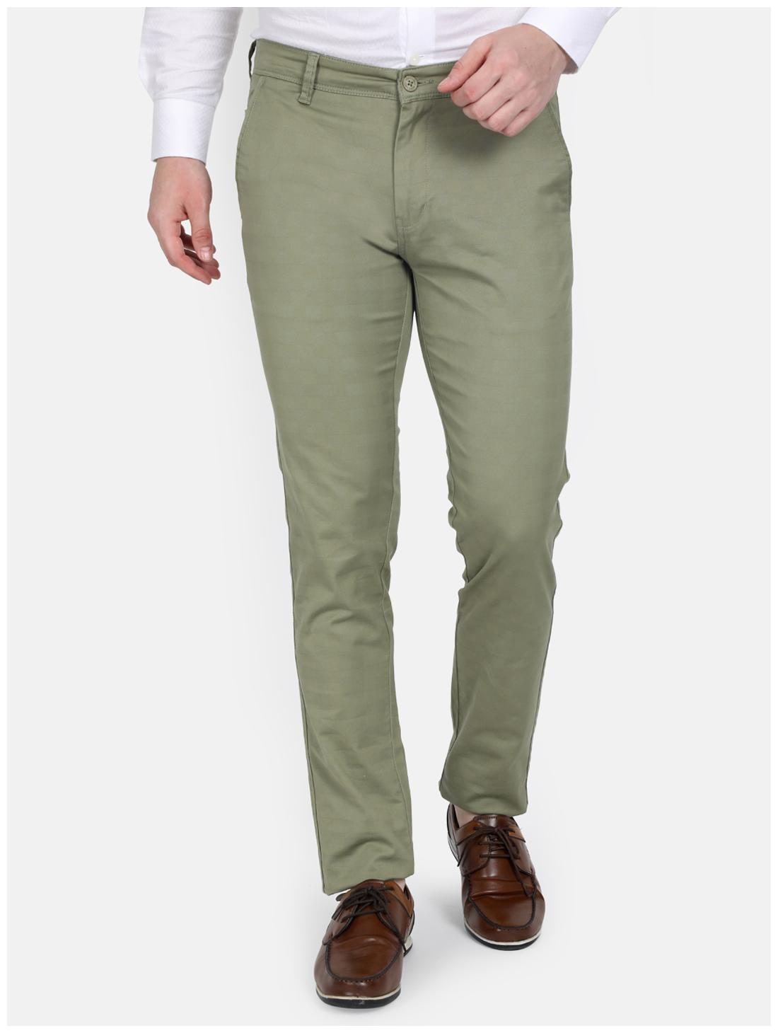 

Monte Carlo Men Grey Solid Slim fit Regular trousers
