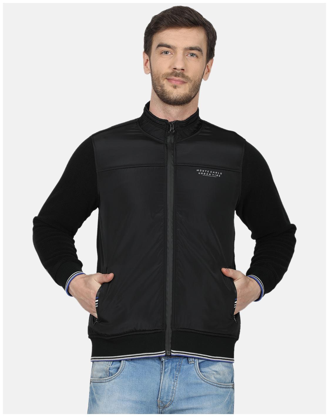 

Monte Carlo Men Black High neck Sweatshirt