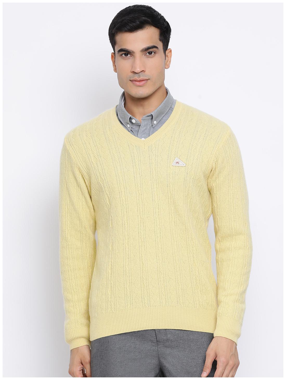 

Monte Carlo Men Yellow V neck Pullover