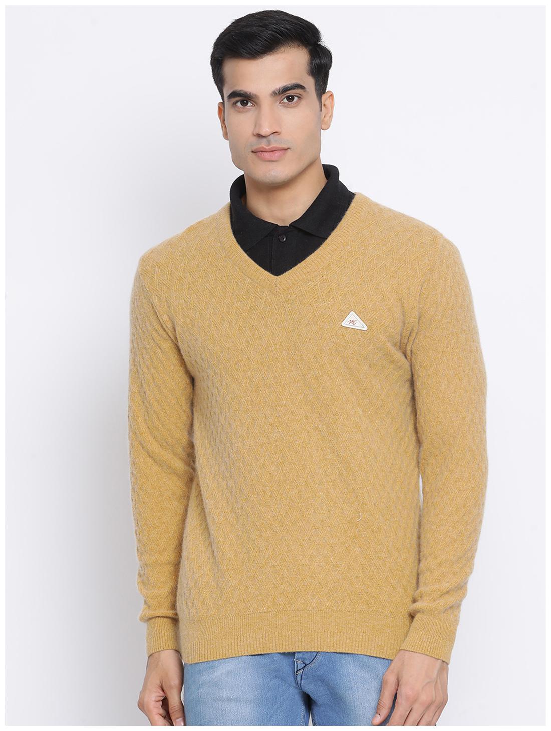 

Monte Carlo Men Yellow V neck Pullover