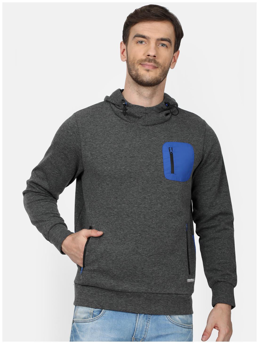 

Monte Carlo Men Grey Hooded Sweatshirt