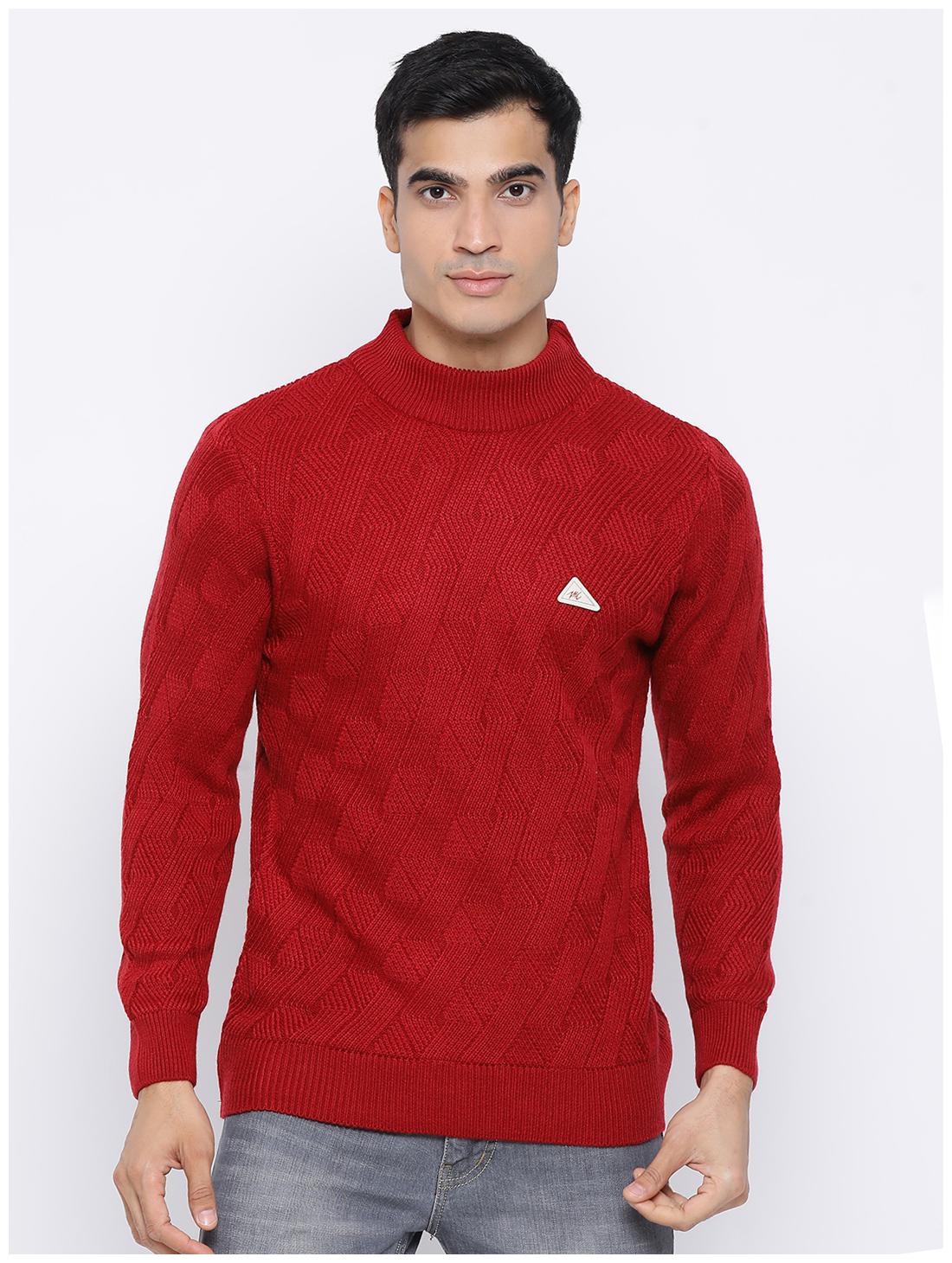 

Monte Carlo Men Red Turtle neck Pullover