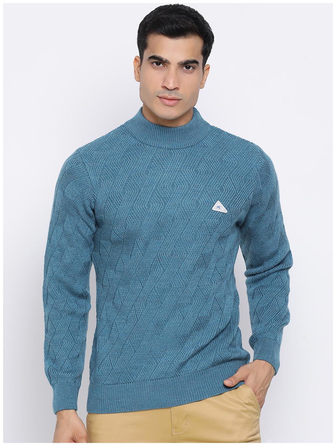 

Monte Carlo Men Blue High neck Pullover