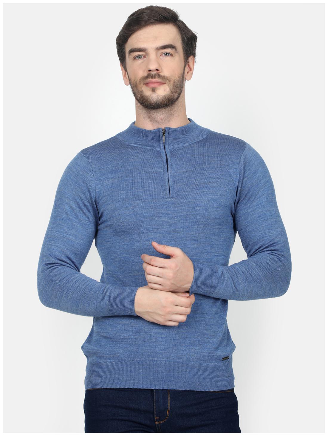 

Monte Carlo Men Blue Turtle neck Pullover