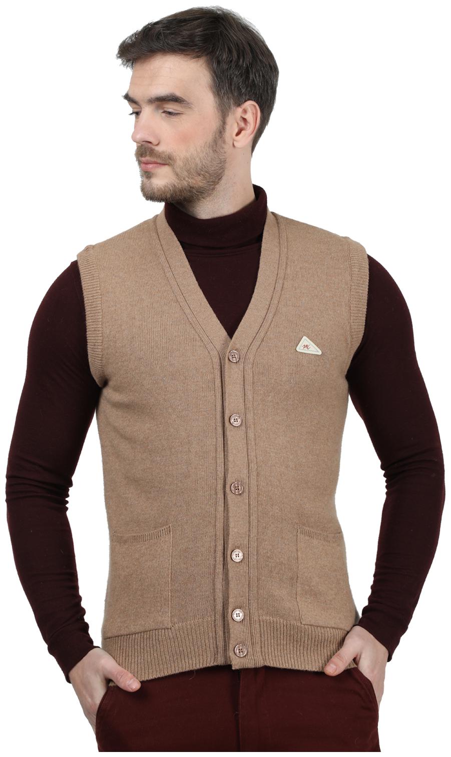 

Monte Carlo Men Beige V neck Cardigan