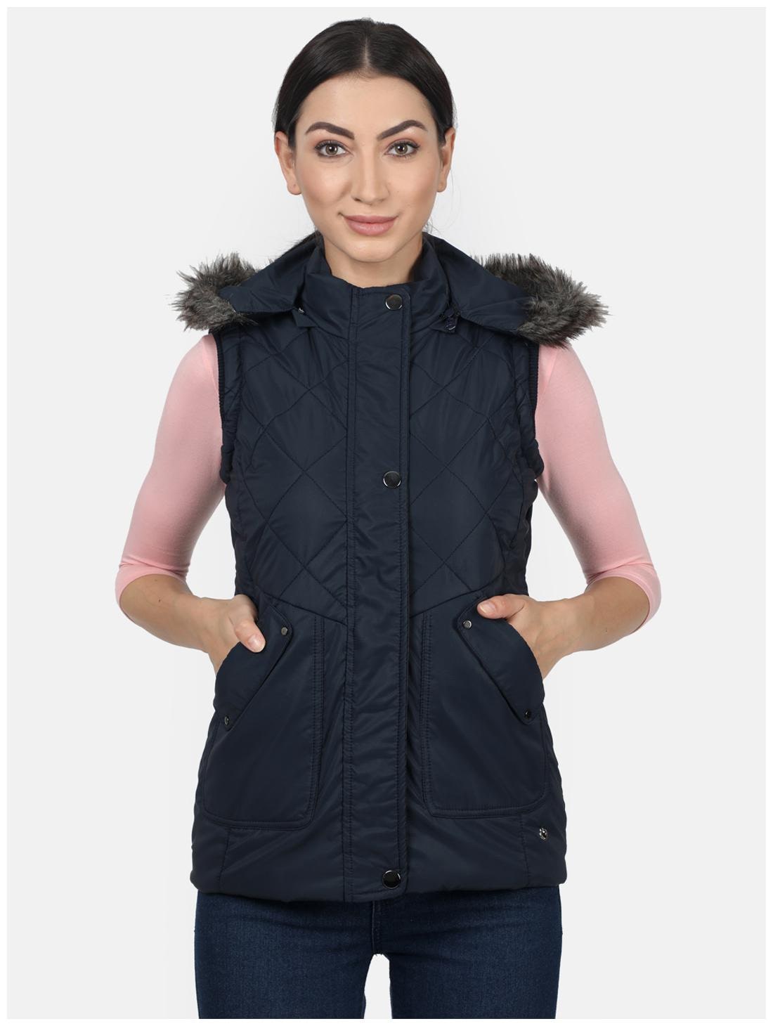 

Monte Carlo Women Cotton Regular Jacket (Navy Blue)
