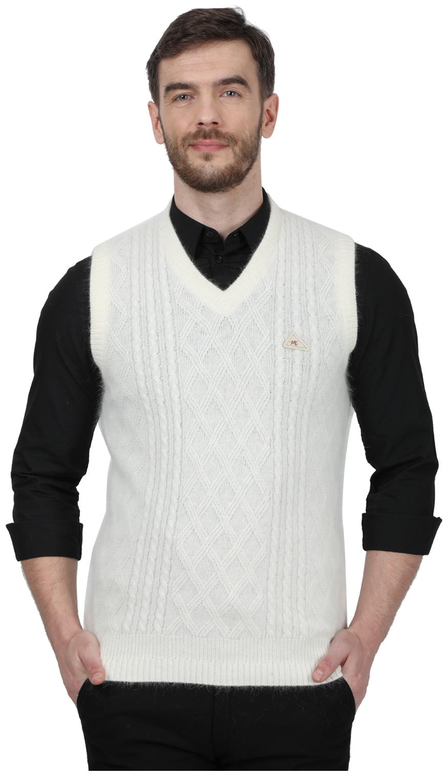 

Monte Carlo Men White V neck Pullover
