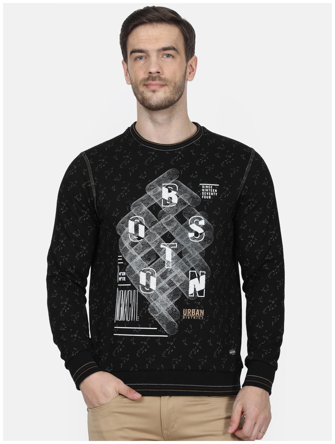 

Monte Carlo Men Black Round neck Sweatshirt