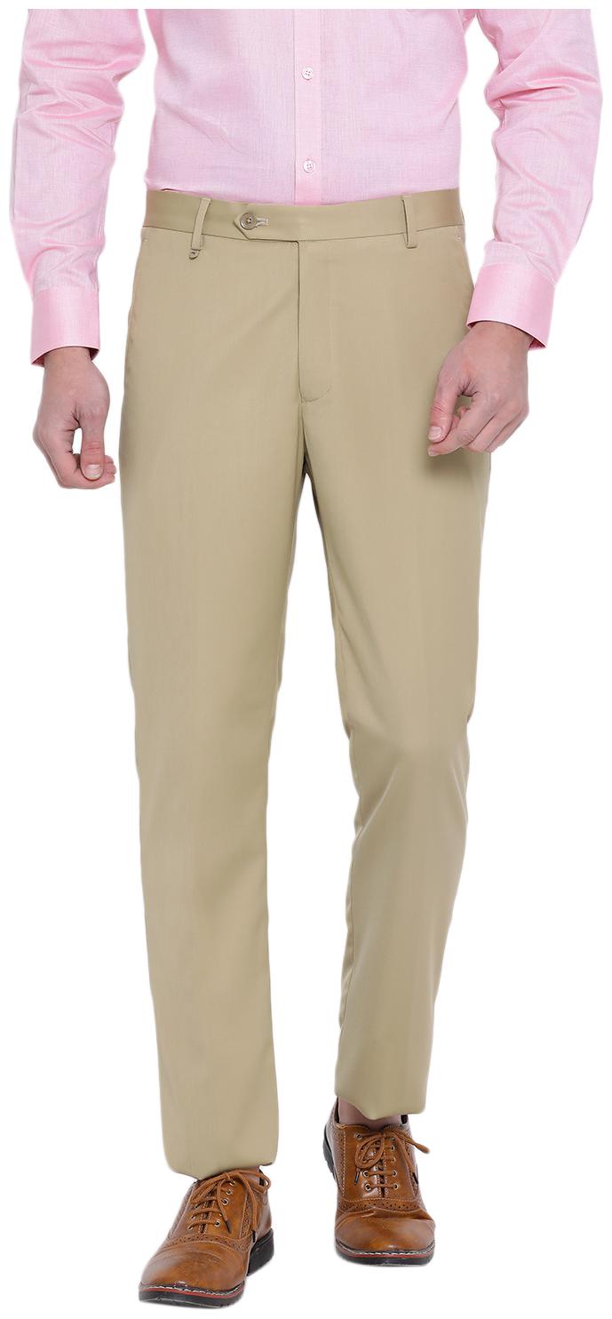 

Monte Carlo Men Solid Skinny Fit Formal Trouser - Brown