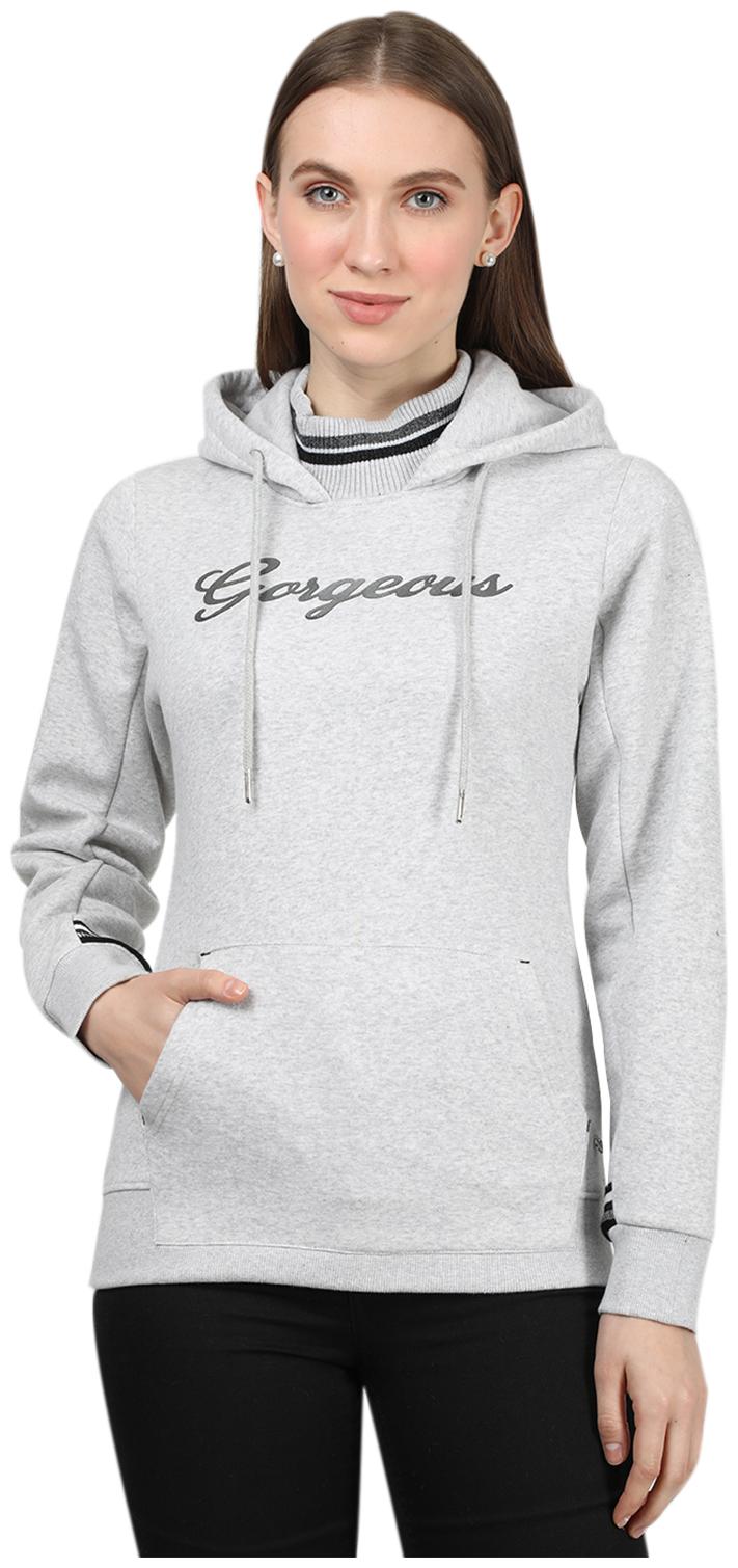 

Monte Carlo Women Printed Sweatshirt - Grey