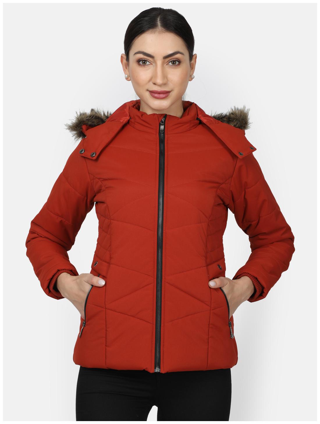 

Monte Carlo Women Solid Regular Jacket - Orange
