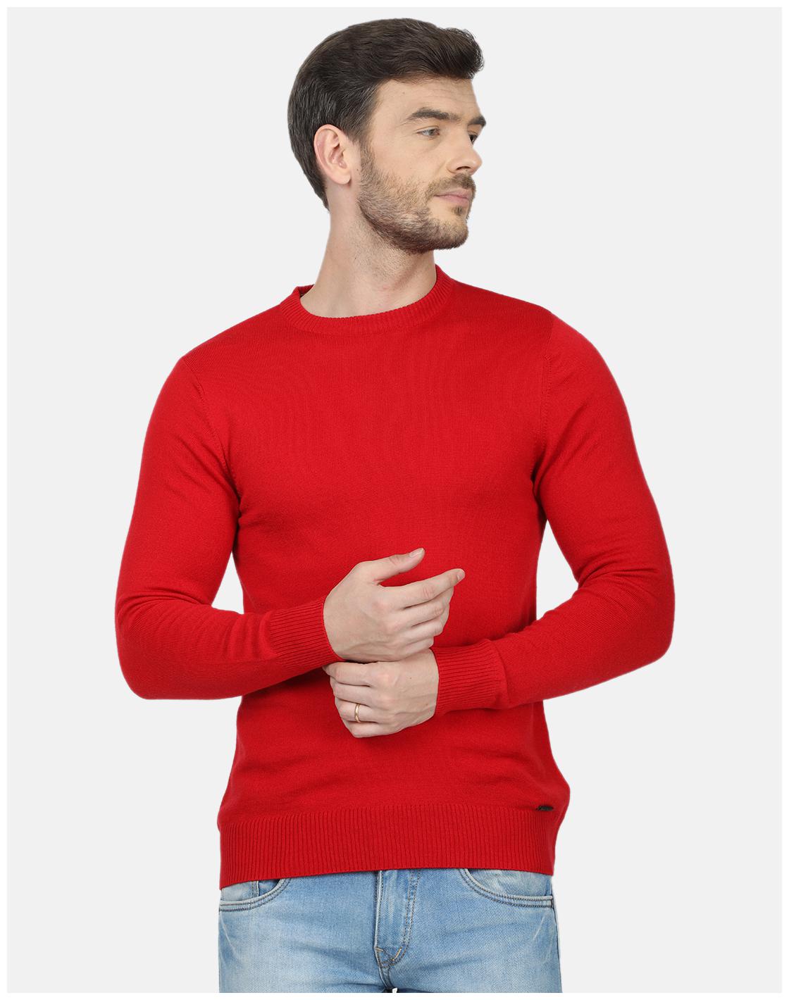 

Monte Carlo Men Red Round neck Pullover