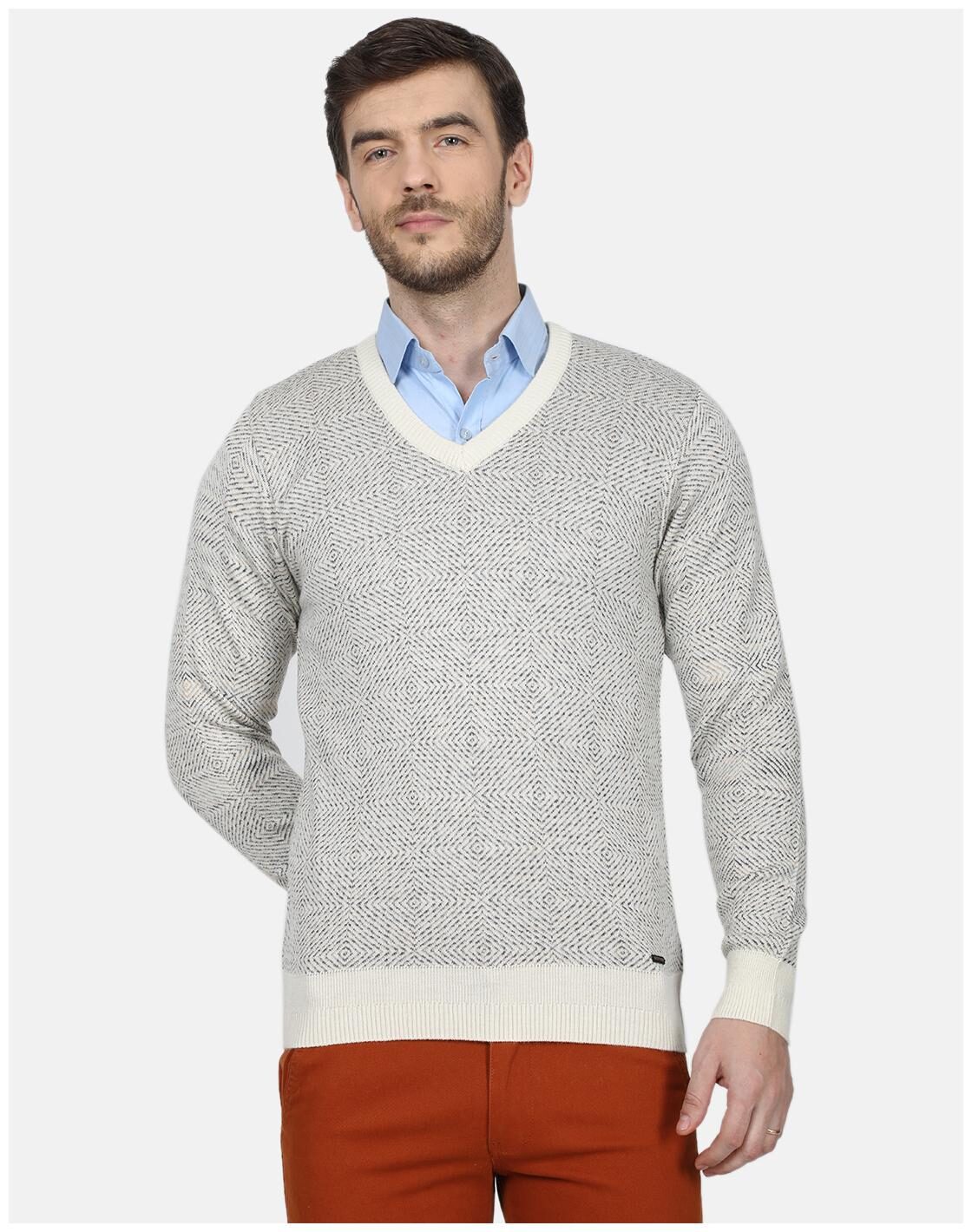 

Monte Carlo Men Grey V neck Pullover